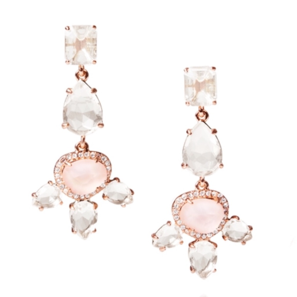 Chloe and Isabel La Vie en Rose drop earrings - Picture 1 of 3